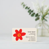 Carte De Visite Fleur Pop (Debout devant)