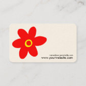 Carte De Visite Fleur Pop (Dos)