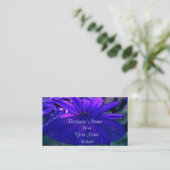 Carte De Visite Fleur pourpre (Debout devant)