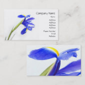 Carte De Visite Fleur pourpre d'iris (Devant / Derrière)