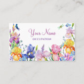 Carte De Visite Fleur pourpre du jardin (Devant)