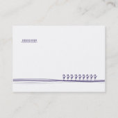 Carte De Visite Fleur pourpre - potelée (Dos)