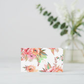 Carte De Visite fleur printanière (Debout devant)