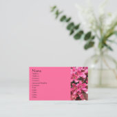 Carte De Visite Fleur Printemps (Debout devant)