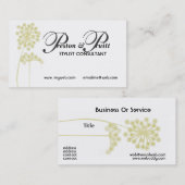 Carte De Visite Fleur professionnelle experte moderne de (Devant / Derrière)