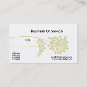 Carte De Visite Fleur professionnelle experte moderne de (Dos)