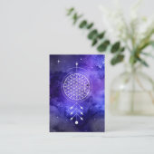 Carte De Visite *~* Fleur Reiki de la vie Univers d'astrologie du  (Debout devant)