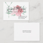 Carte De Visite Fleur religieuse des Roses du Rosaire (Devant / Derrière)