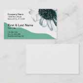 Carte De Visite Fleur rétro (Devant / Derrière)