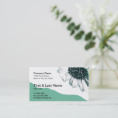 Carte De Visite Fleur rétro (Debout devant)