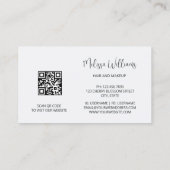 Carte De Visite Fleur Rose Gold de luxe (Dos)