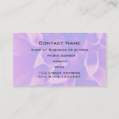 Carte De Visite Fleur rose Macro (Dos)