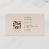 Carte De Visite Fleur Rose or Ethereal (Dos)