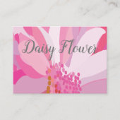 Carte De Visite Fleur rose pâle (Devant)