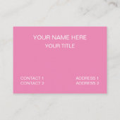 Carte De Visite Fleur rose pâle (Dos)