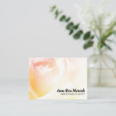 Carte De Visite *~* Fleur Rose rose floral (Debout devant)