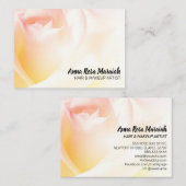 Carte De Visite *~* Fleur Rose rose floral (Devant / Derrière)