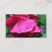 Carte De Visite Fleur Roses rouges (Dos)