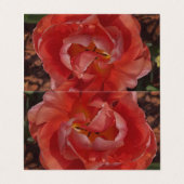 Carte De Visite fleur rouge (Extérieur déplié)