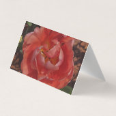 Carte De Visite fleur rouge (Dos)