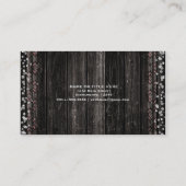 Carte De Visite Fleur Rustique Crâne de Vache Bohème Chic Glam Per (Dos)