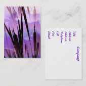 CARTE DE VISITE FLEUR SAUVAGE (Devant / Derrière)