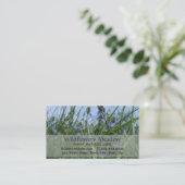 Carte de visite fleur sauvage (Debout devant)