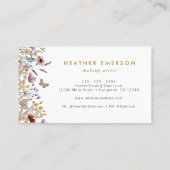 Carte de visite fleur sauvage (Dos)