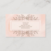 Carte de visite fleur sauvage (Dos)