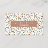 Carte de visite fleur sauvage (Devant)