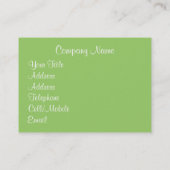 CARTE DE VISITE FLEUR SAUVAGE (Dos)