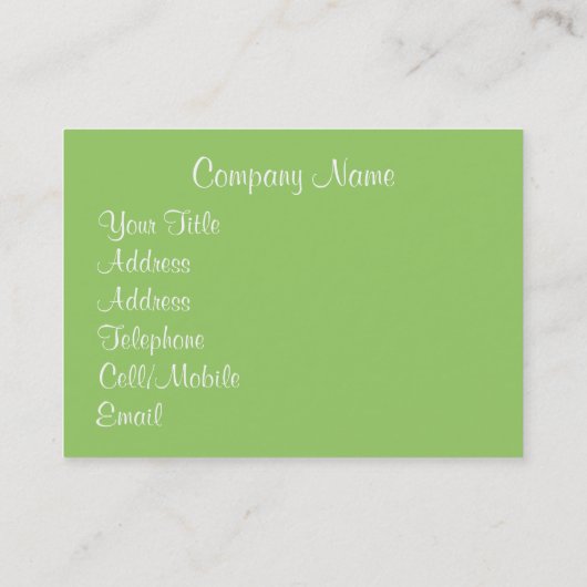 CARTE DE VISITE FLEUR SAUVAGE (Dos)