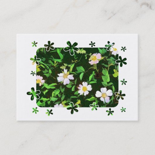 CARTE DE VISITE FLEUR SAUVAGE (Devant)