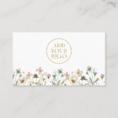 Carte de visite fleur sauvage (Dos)