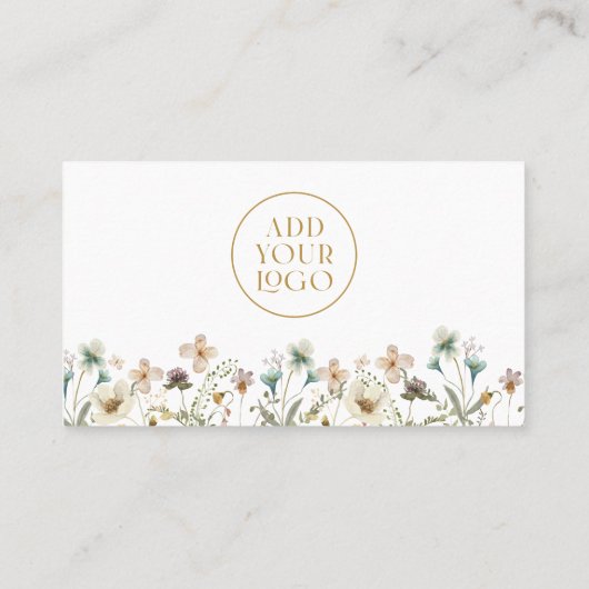 Carte de visite fleur sauvage (Dos)