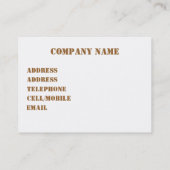 CARTE DE VISITE FLEUR SAUVAGE (Dos)