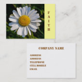 CARTE DE VISITE FLEUR SAUVAGE (Devant / Derrière)