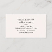 Carte de visite Fleur sauvage couleur aquarelle (Dos)