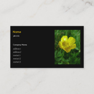 Carte De Visite Fleur sauvage - Coupe du beurre