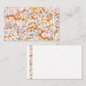 Carte De Visite Fleur sauvage de la marguerite australienne (Devant / Derrière)