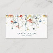 Carte De Visite Fleur sauvage dynamique (Devant)