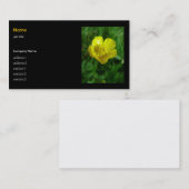 Carte De Visite Fleur sauvage - papillon (Devant / Derrière)