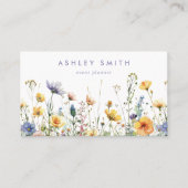 Carte De Visite Fleur sauvage printanière (Devant)