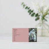 Carte de visite Fleur sauvage White Indian Pipe (Debout devant)