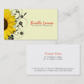 Carte De Visite Fleur Shop II | Tournée (Devant / Derrière)