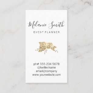 Carte De Visite Fleur simple et élégante