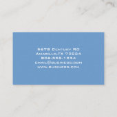 Carte De Visite Fleur souriante mignonne (Dos)