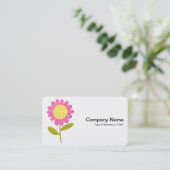 Carte De Visite Fleur stylisée (Debout devant)