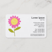 Carte De Visite Fleur stylisée (Dos)