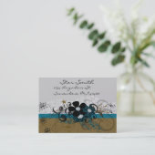 Carte de visite Fleur Tourbillonnante - (Debout devant)